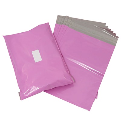 100 x Pink Postal Poly Mailing Bags 12